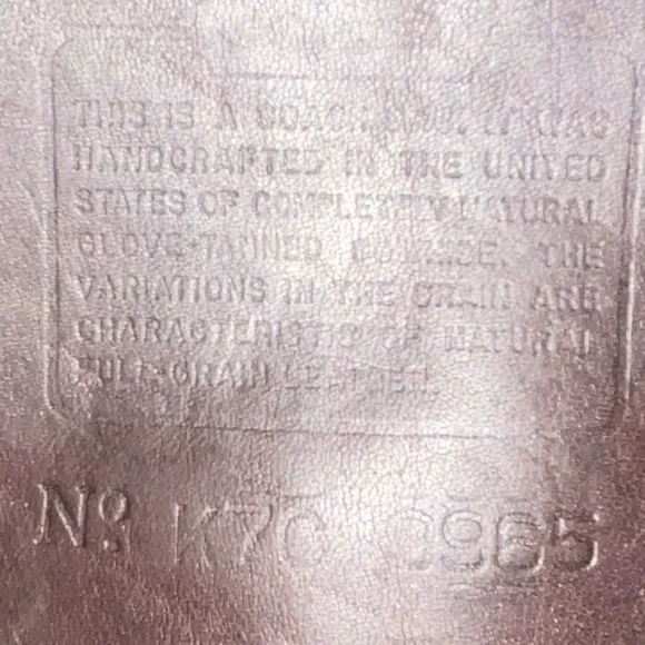 ❤️SOLD❤️Vintage Coach Mahogany Legacy Small Flap 9965 - Picture 7 of 10